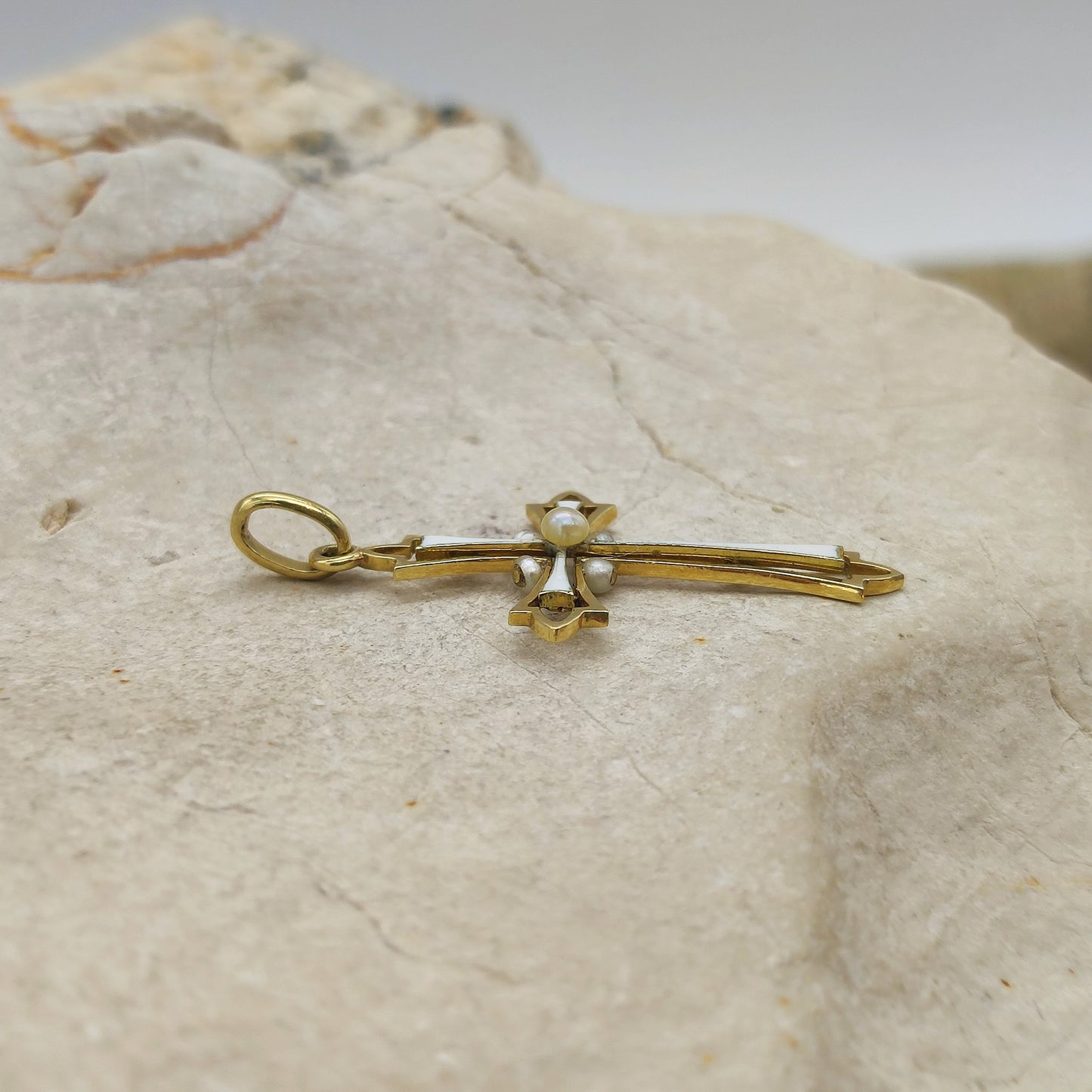 White Cross in 18K gold