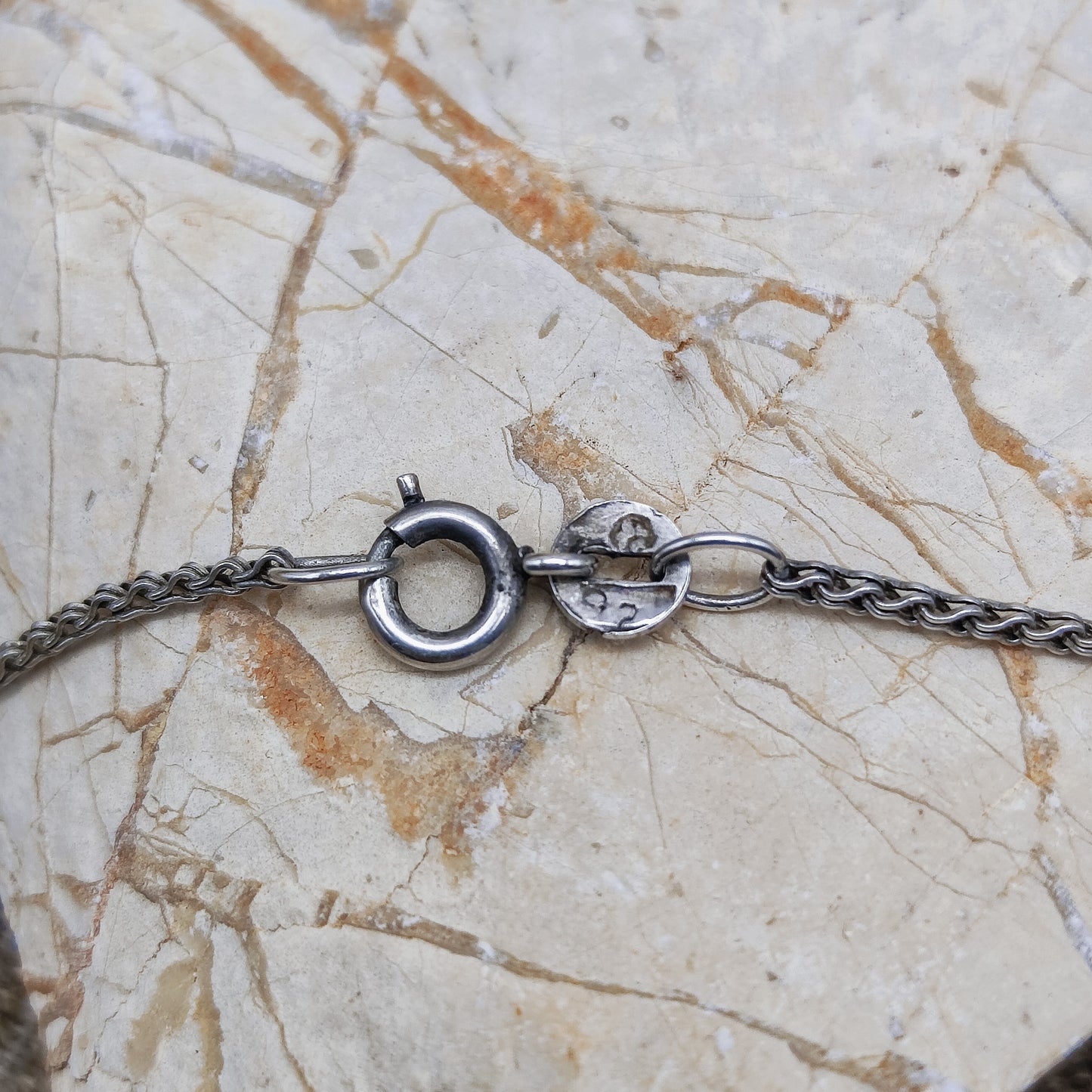 Sixties modernist pendant with Spinel (synth.) by Andreas Daub