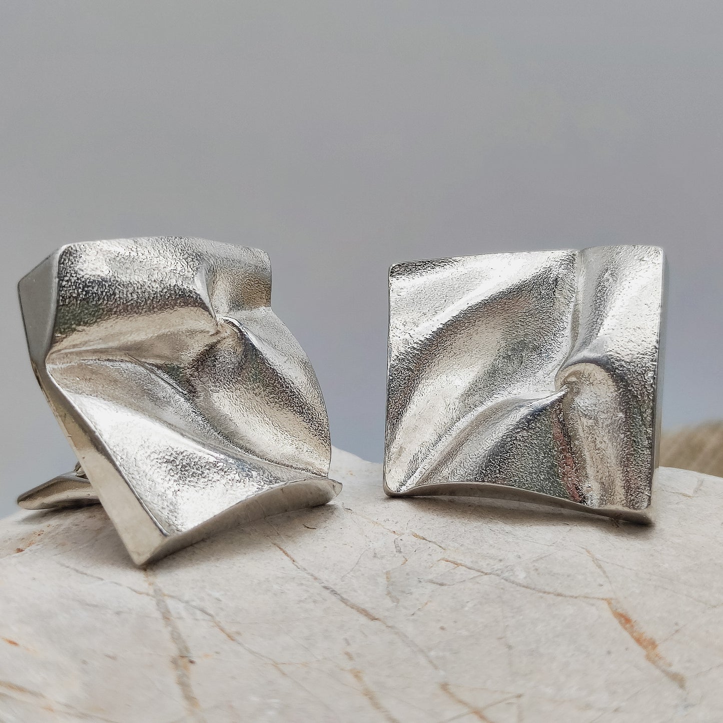 Telluksen talvi Cufflinks by Bjorn Weckstrom for Lapponia