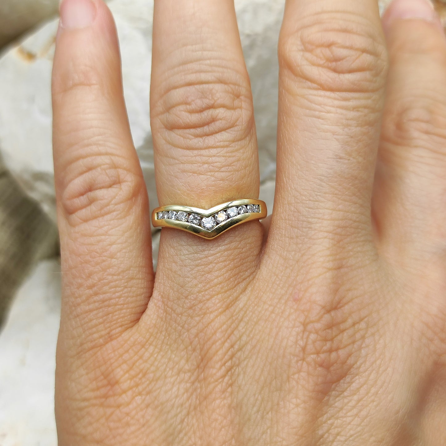 Vintage 0.33ct Diamond ring in 18K gold