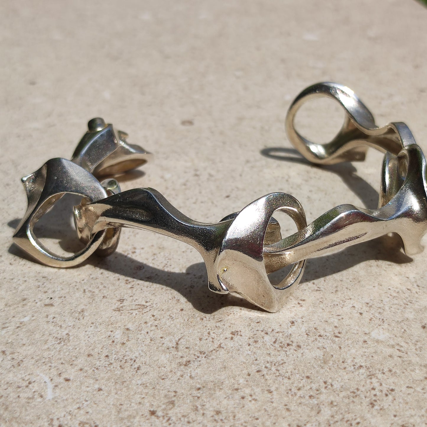 Vintage Lapponia Kang’s Chain Bracelet by Björn Weckström 1976