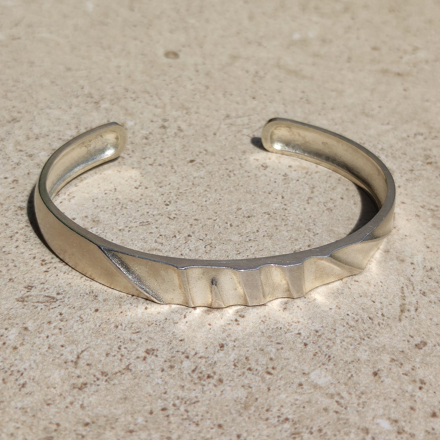 Vintage Silver Cuff Bracelet by Lapponia, Finland 1991
