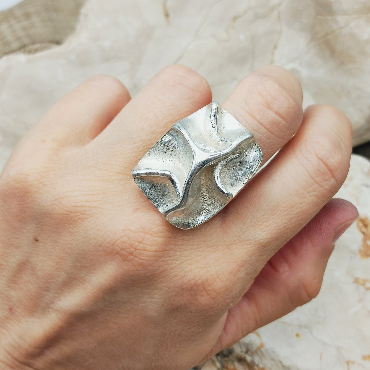 Dancer Sterling Silver Ring by Matti J. Hyvärinen 1973