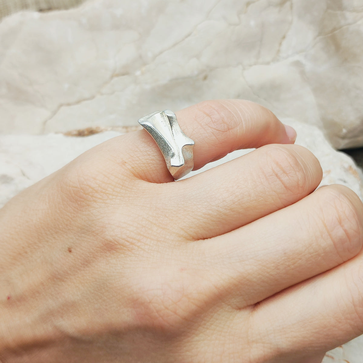 Vintage Mira Sterling Silver Ring by Björn Weckström for Lapponia 1989