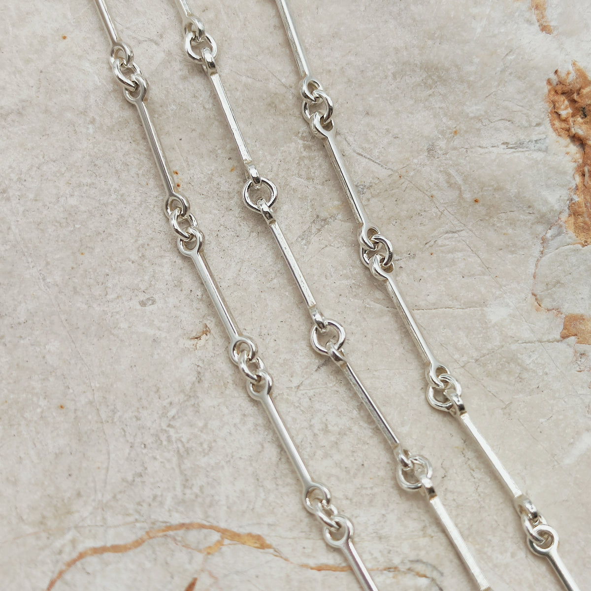 Vintage Lapponia Silver Path Sterling Silver Necklace by Björn Weckström, 1990