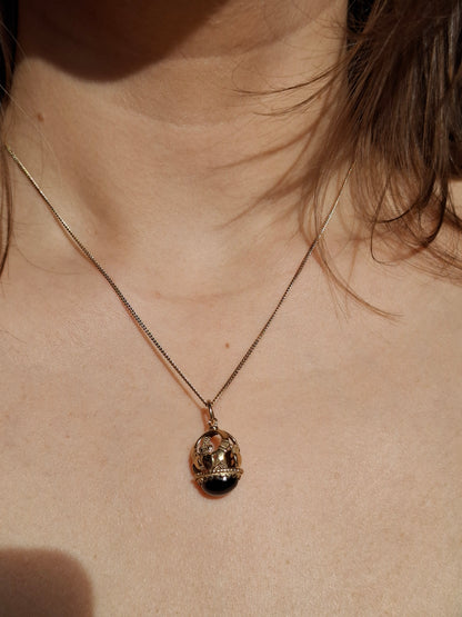 Vintage Claddagh Pendant 9ct Gold