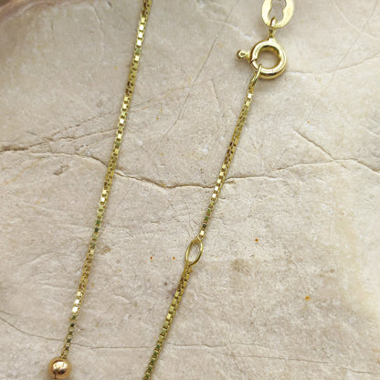 Beaded Necklace in 14K Yellow Gold