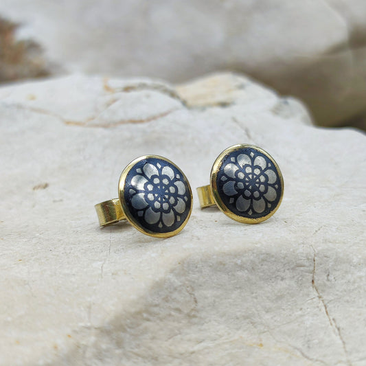 Russian Niello Studs