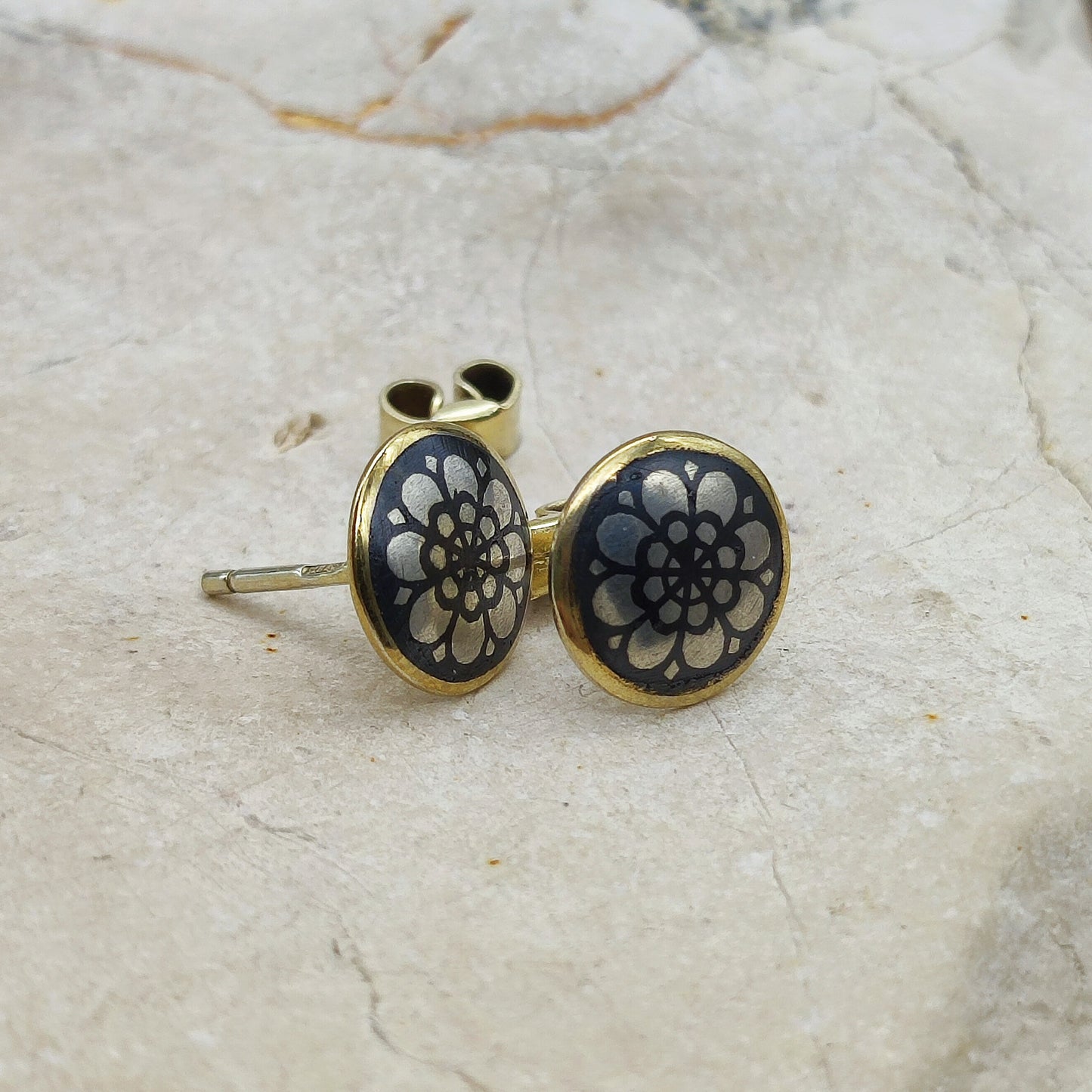 Russian Niello Studs