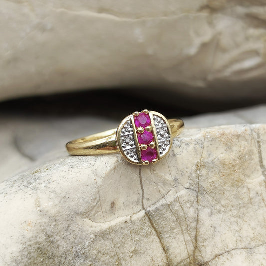 Pink Spinel Row in 18K gold