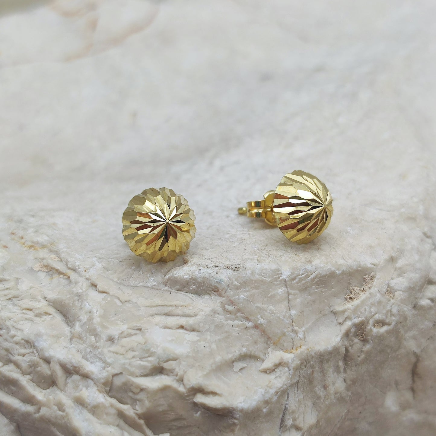 Diamond Cut Ball Studs