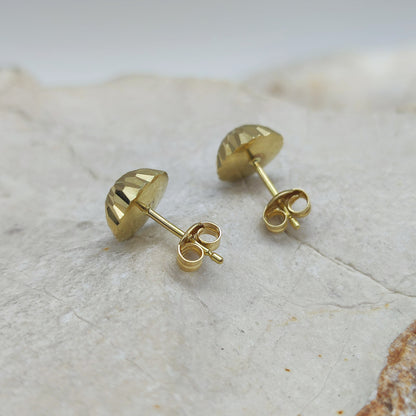 Diamond Cut Ball Studs