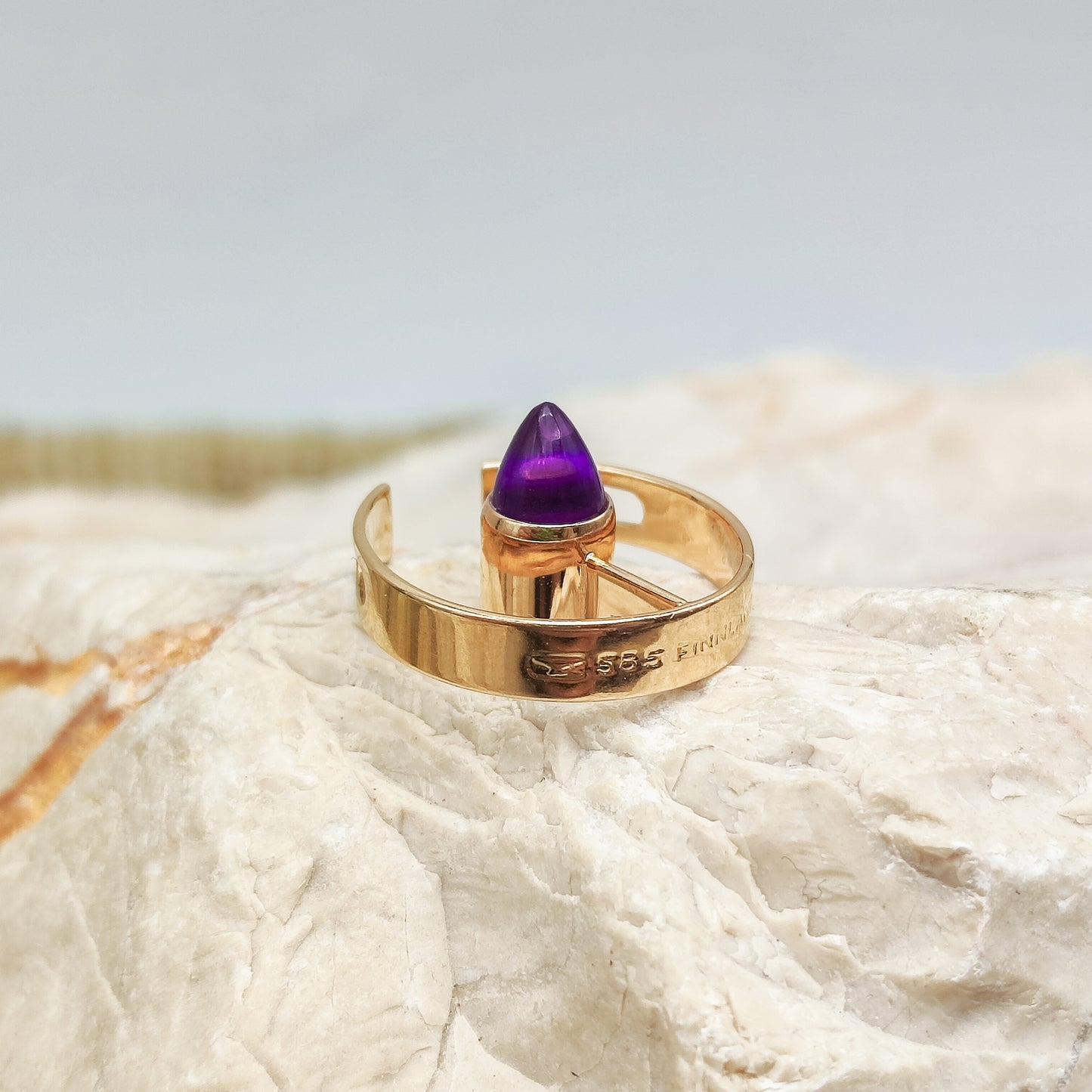 Golden Amethyst by Elis Kauppi for Kupittaan Kulta