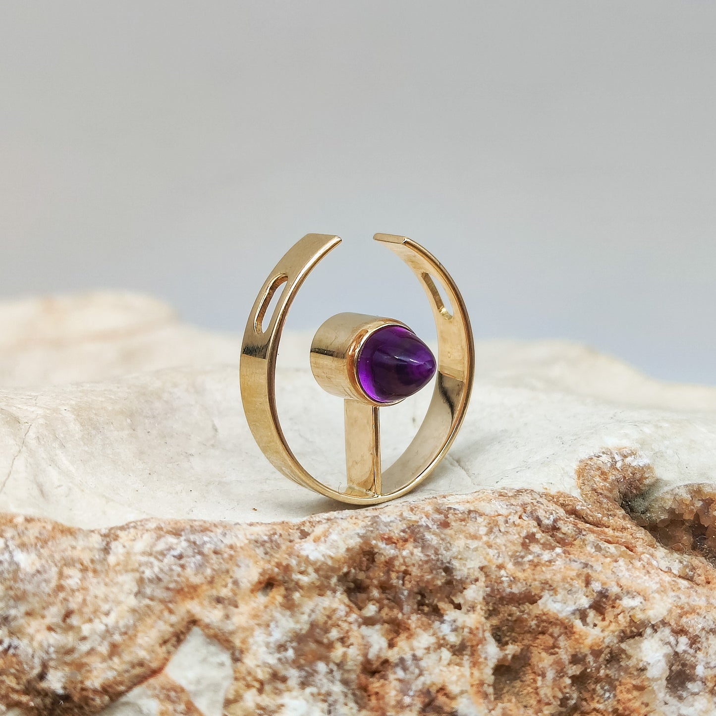 Golden Amethyst by Elis Kauppi for Kupittaan Kulta