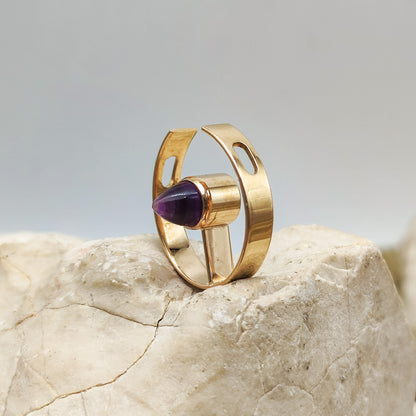 Golden Amethyst by Elis Kauppi for Kupittaan Kulta