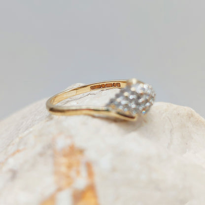 Vintage Diamond ring in 9K gold