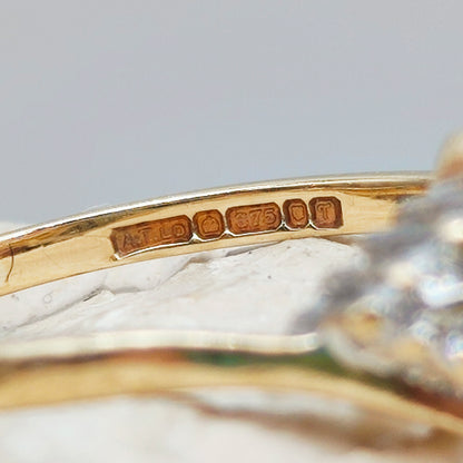 Vintage Diamond ring in 9K gold