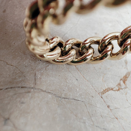 Vintage Woven ring in 9K gold