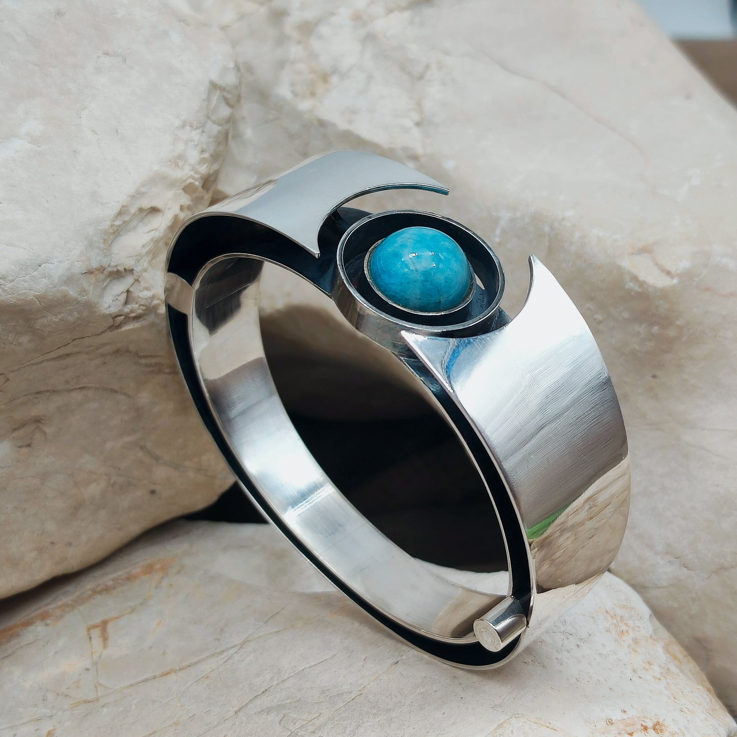 Silver Modernist bracelet