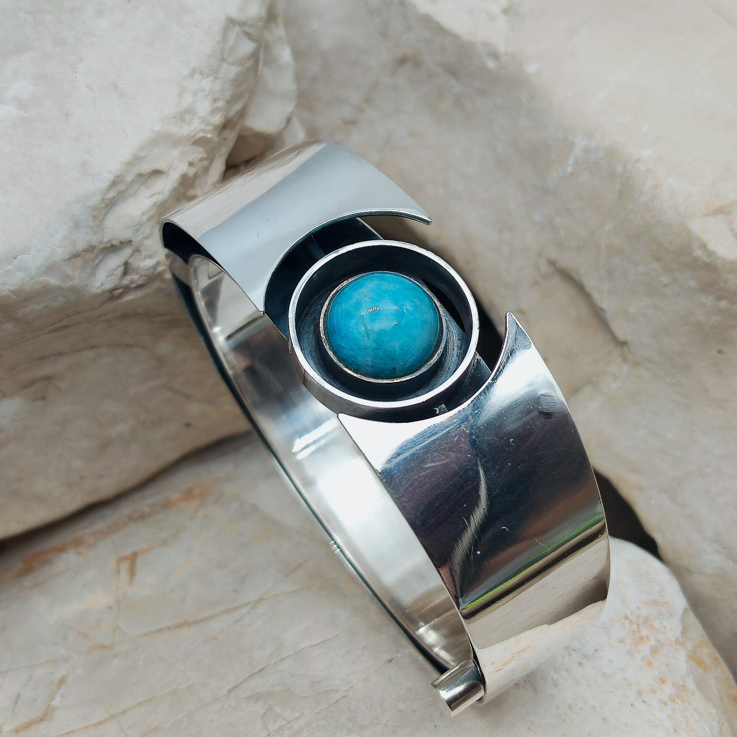 Silver Modernist bracelet