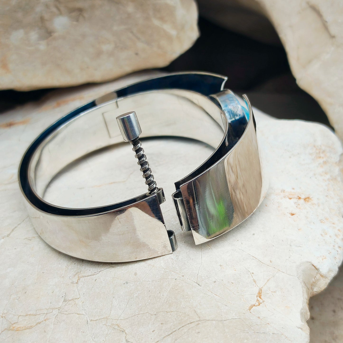 Silver Modernist bracelet