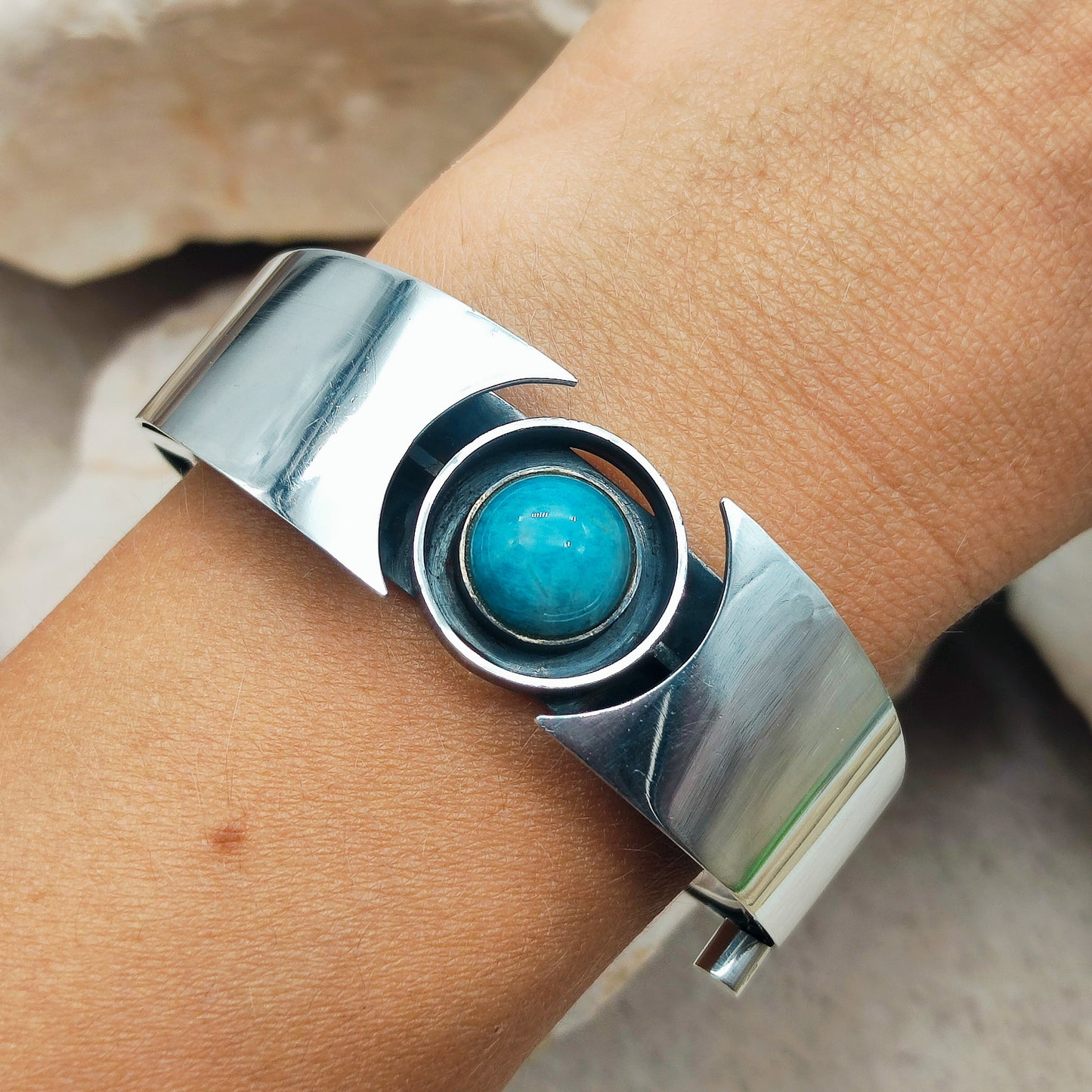 Silver Modernist bracelet