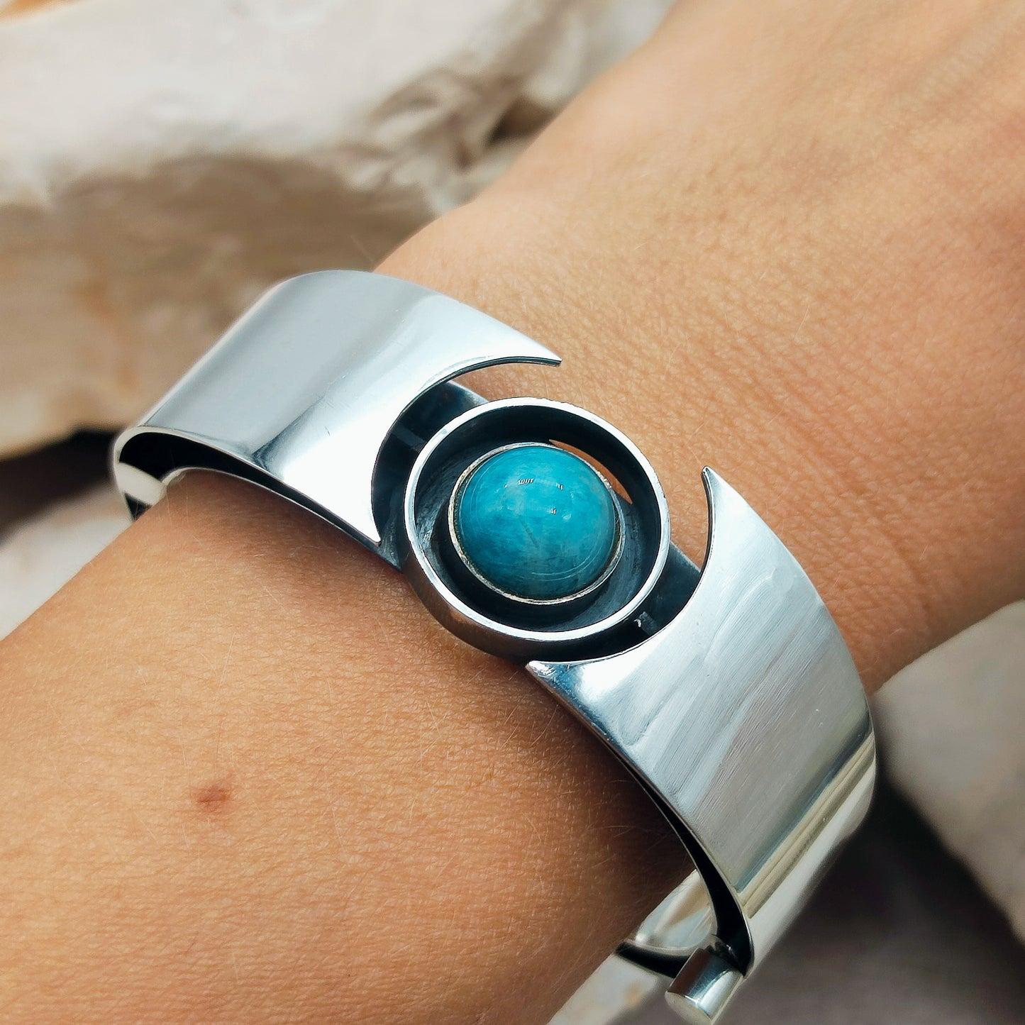 Silver Modernist bracelet