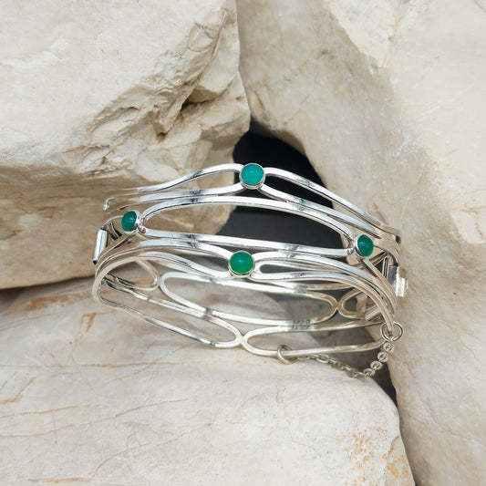 Silver Modernist Flow bracelet