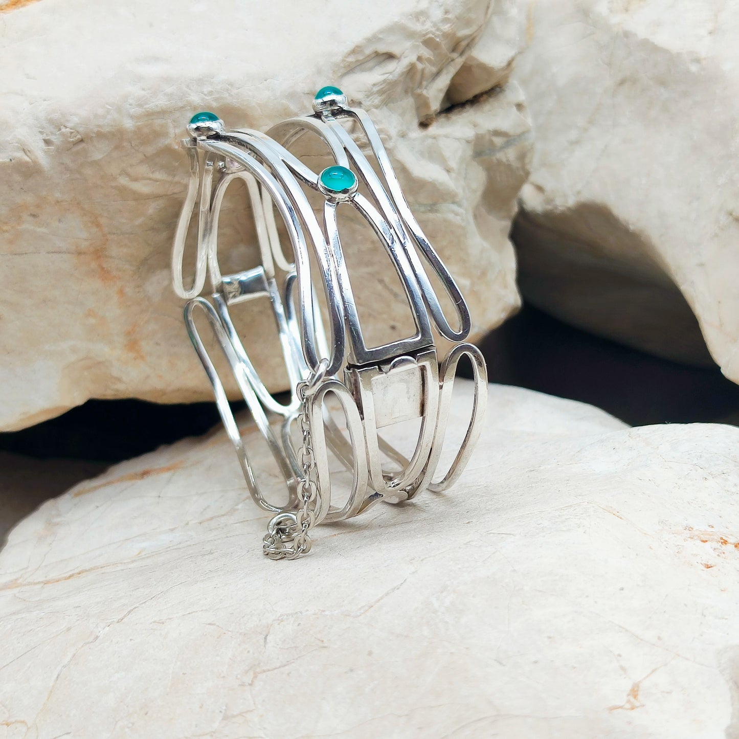 Silver Modernist Flow bracelet