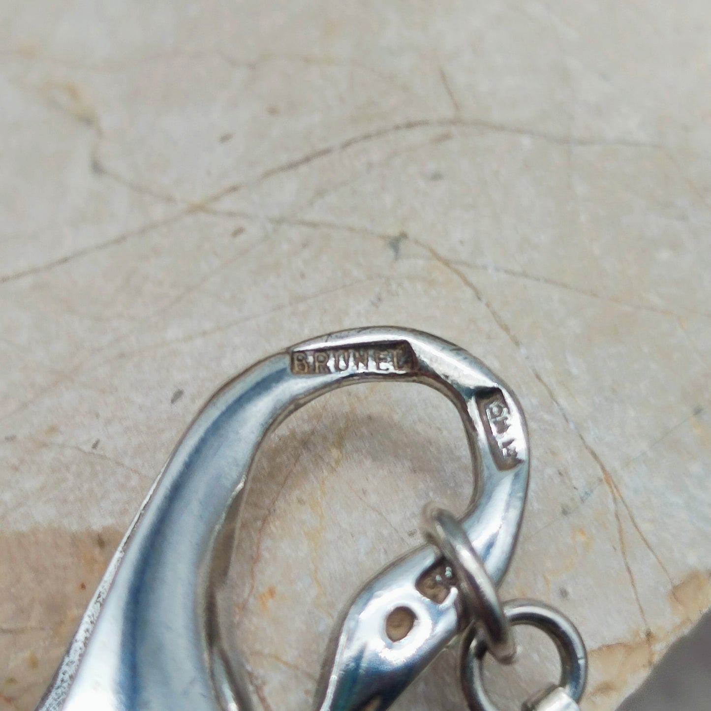 Silver Modernist Swan Bracelet by Brunel