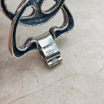 Silver Modernist bracelet by Ottaviani