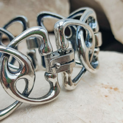 Silver Modernist bracelet by Ottaviani
