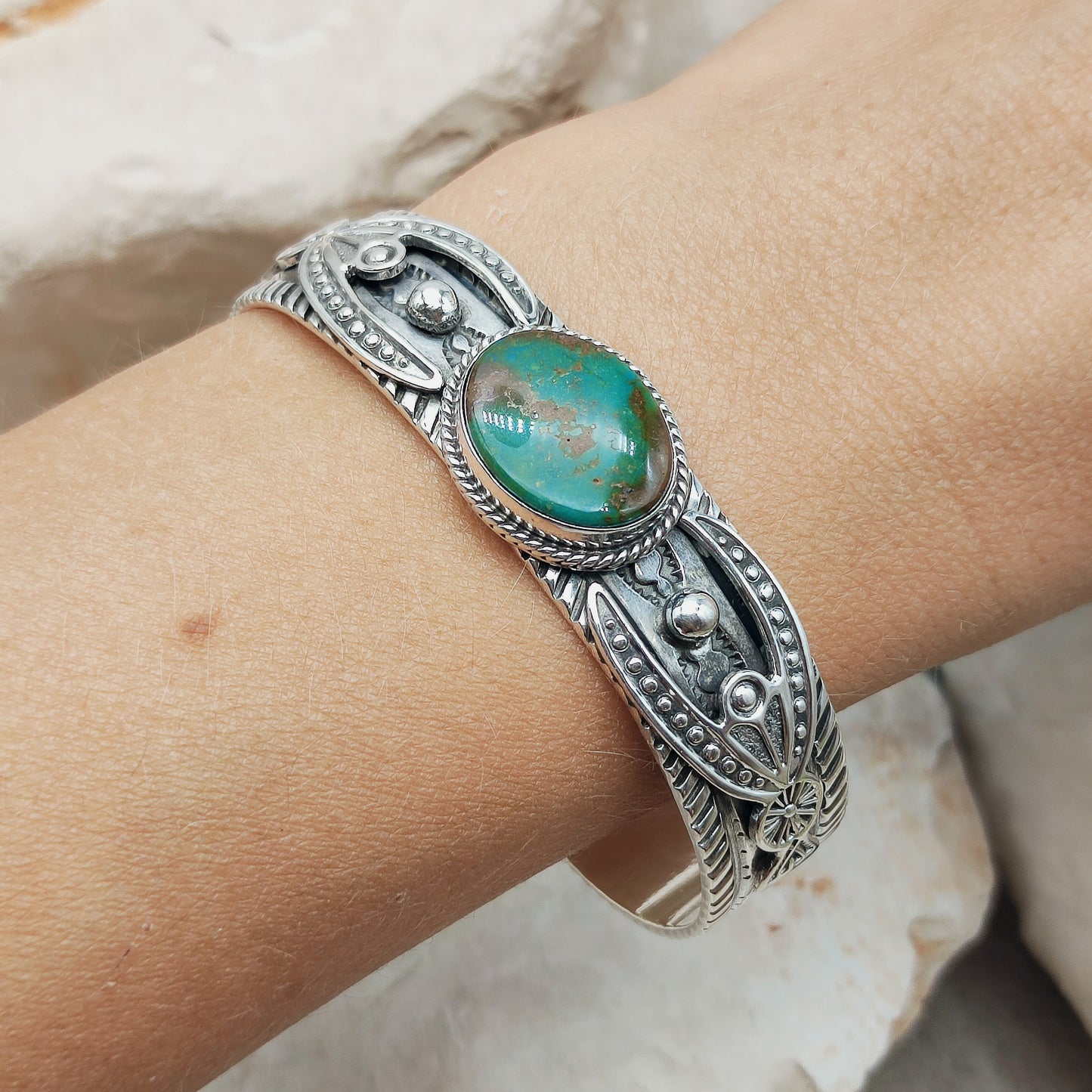 Vintage Turquoise Bracelet by Albert Jake