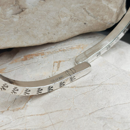 Sterling Silver Navajo Bangle by unknown Artist