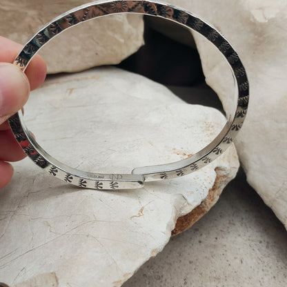 Sterling Silver Navajo Bangle by unknown Artist