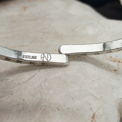 Sterling Silver Navajo Bangle by unknown Artist