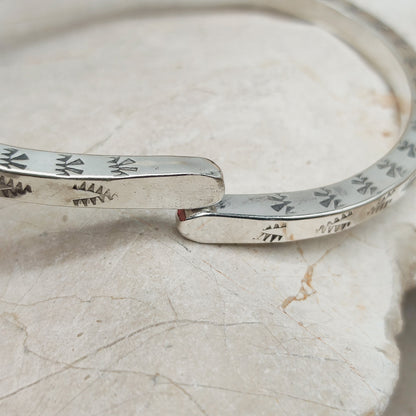Sterling Silver Navajo Bangle by unknown Artist