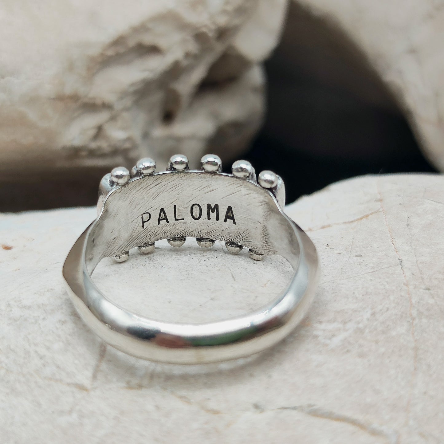 Vintage Turquoise Zuni Needlepoint ring by Paloma