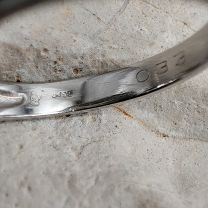 Vintage Diamond and Sapphire Lady Di ring in 18K gold