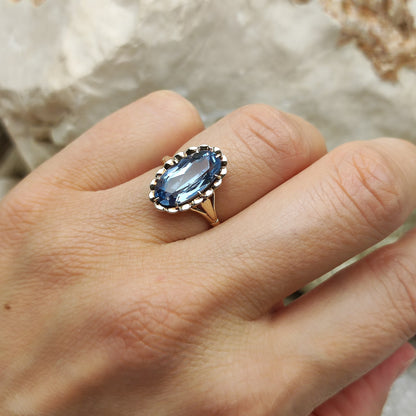 Vintage ring in 9K gold