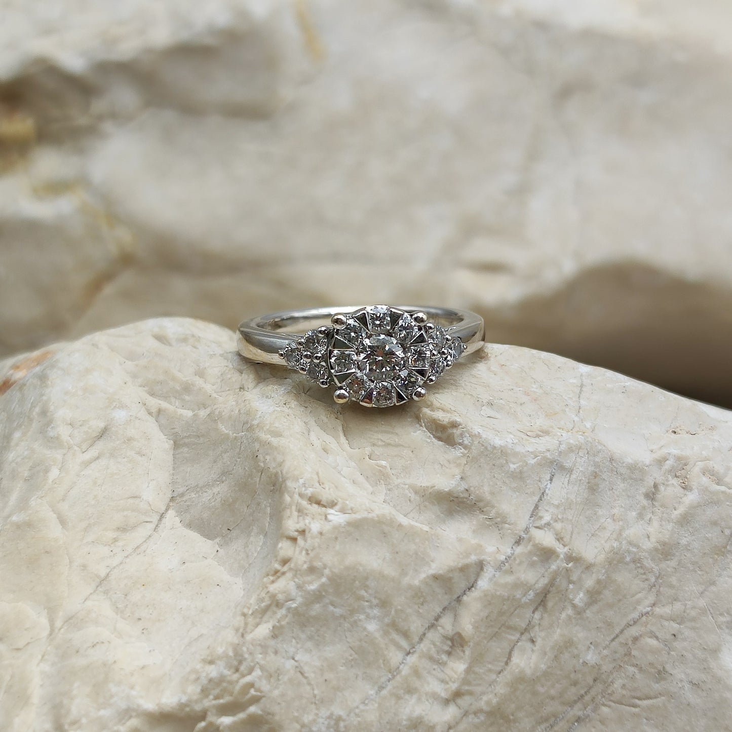 Vintage 0.50ct Diamond ring in 18K gold