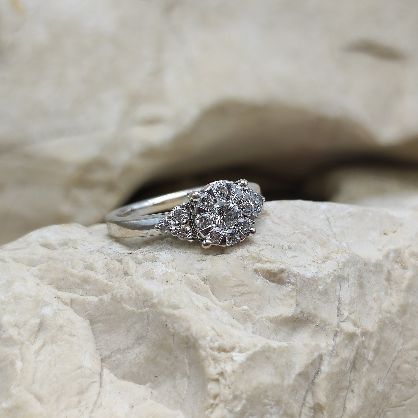 Vintage 0.50ct Diamond ring in 18K gold