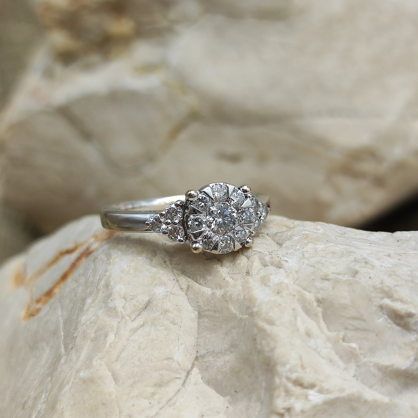 Vintage 0.50ct Diamond ring in 18K gold