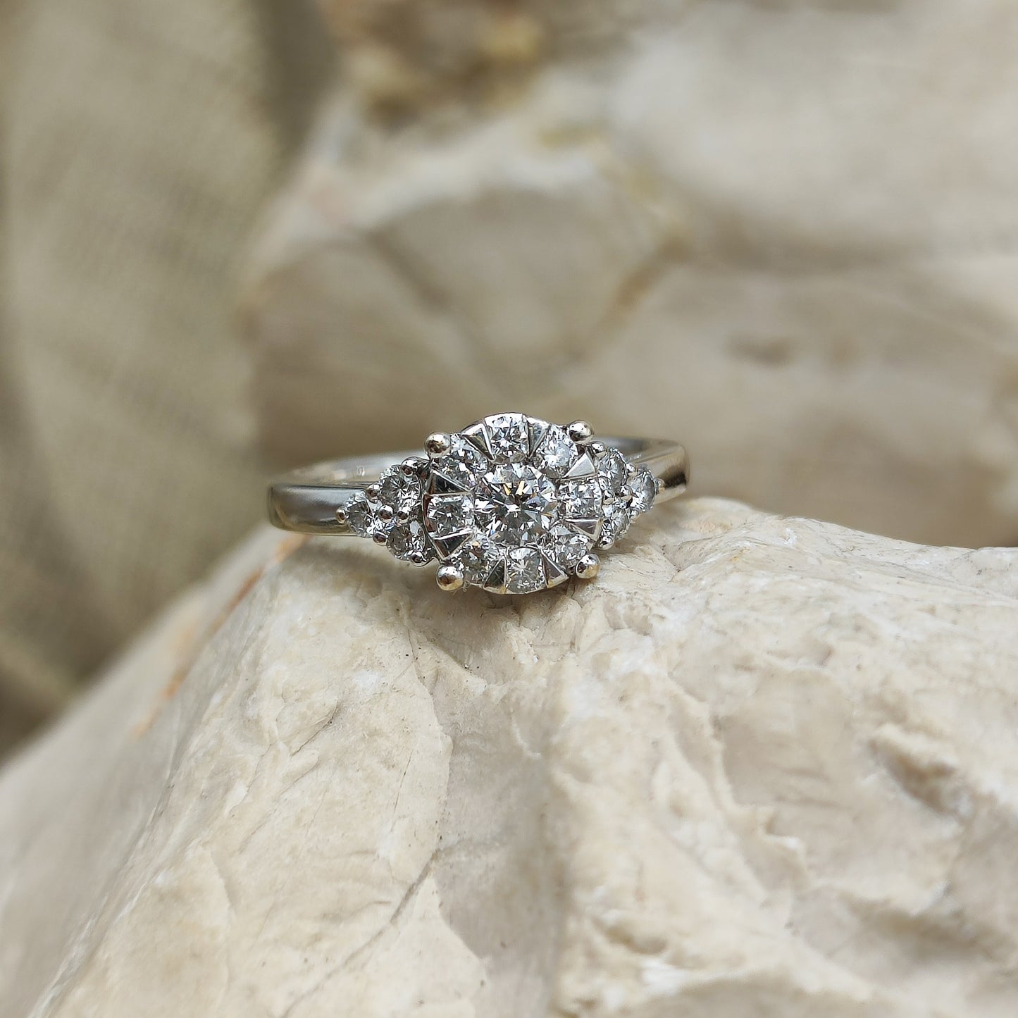 Vintage 0.50ct Diamond ring in 18K gold