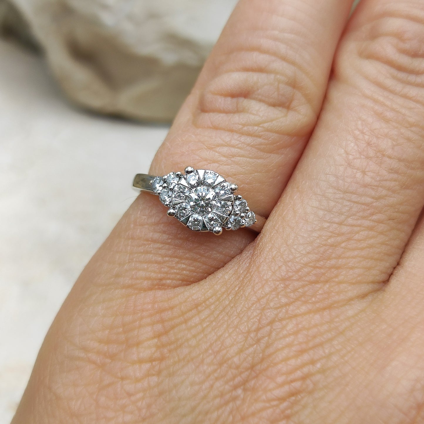 Vintage 0.50ct Diamond ring in 18K gold