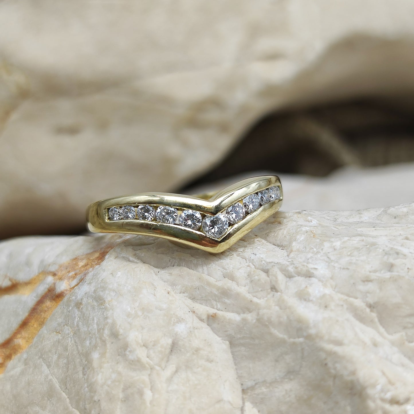 Vintage 0.33ct Diamond ring in 18K gold