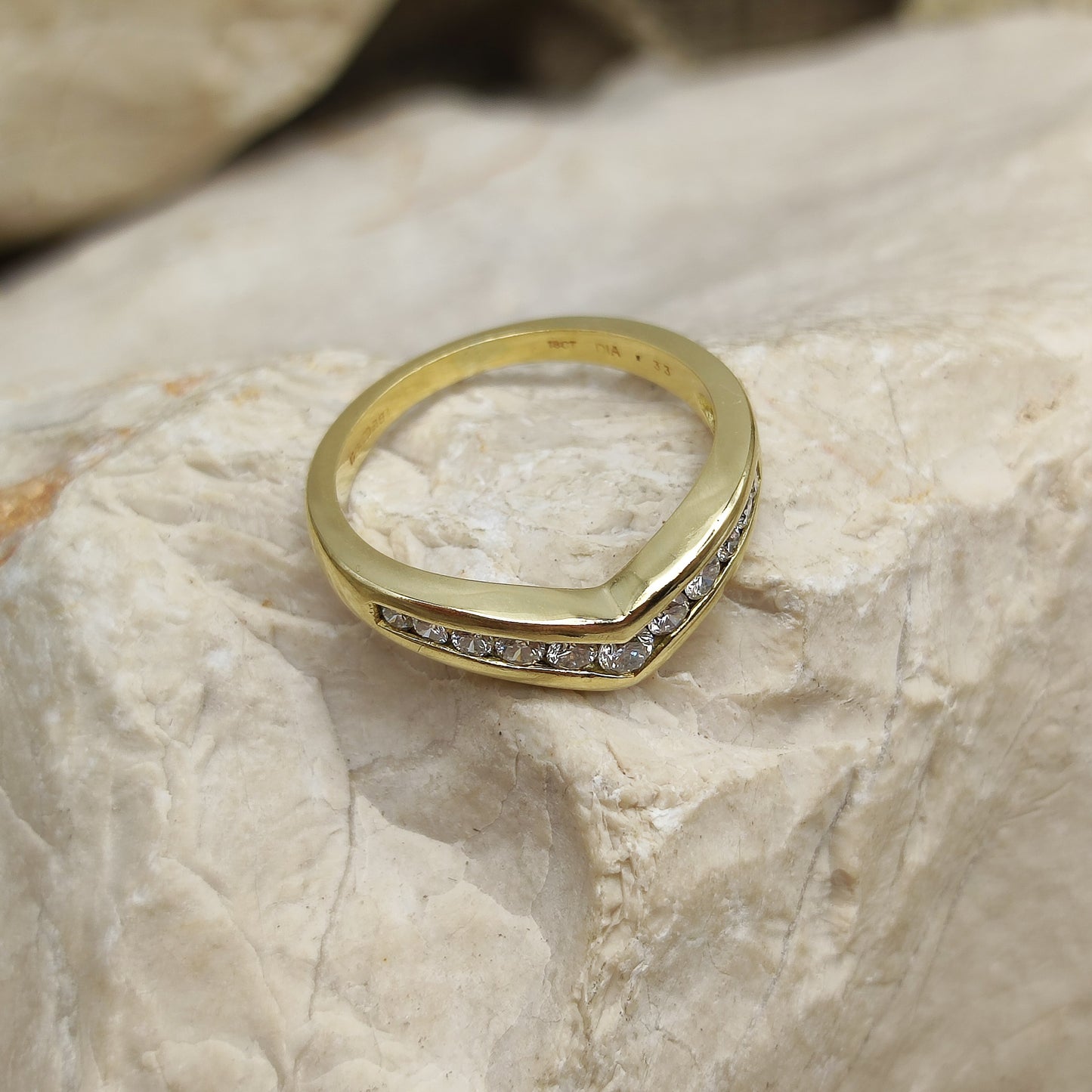 Vintage 0.33ct Diamond ring in 18K gold