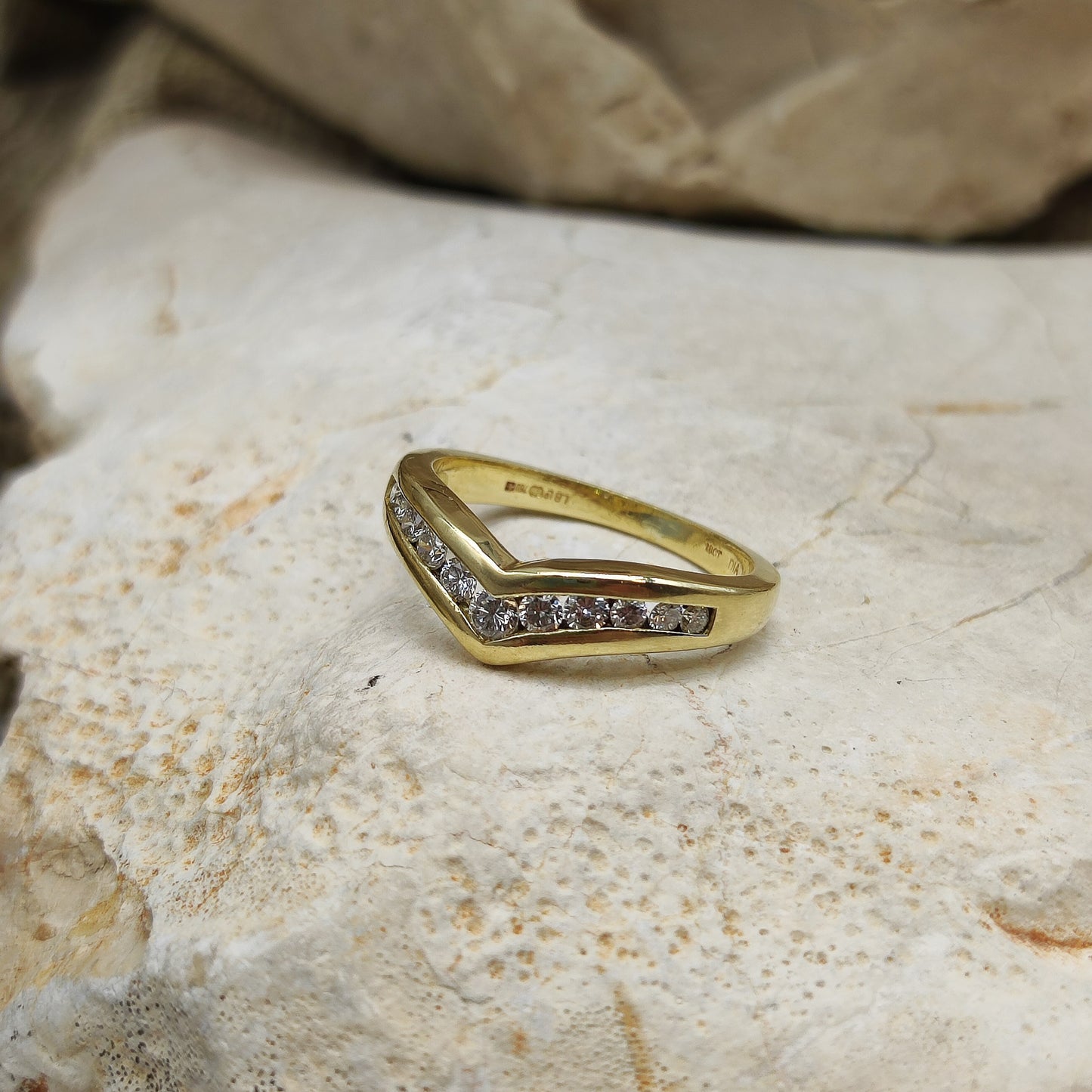 Vintage 0.33ct Diamond ring in 18K gold