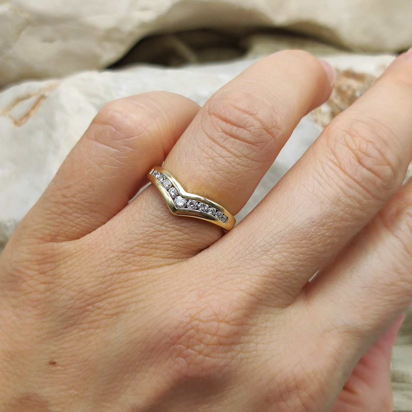 Vintage 0.33ct Diamond ring in 18K gold