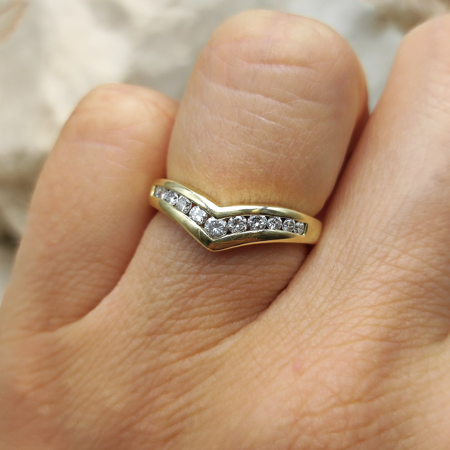 Vintage 0.33ct Diamond ring in 18K gold